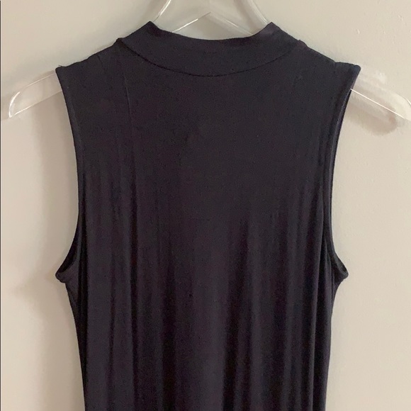 Sadie & Sage Black Tie-Neck Midi Dress - Picture 3 of 5